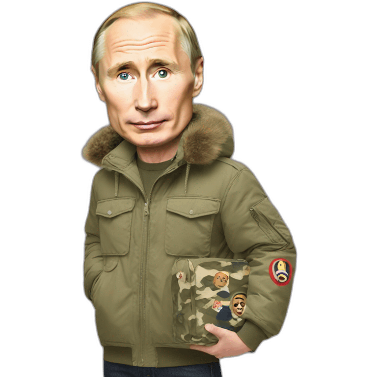 putin holds bape sta in his hands emoji