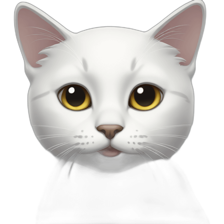 white black cat emoji