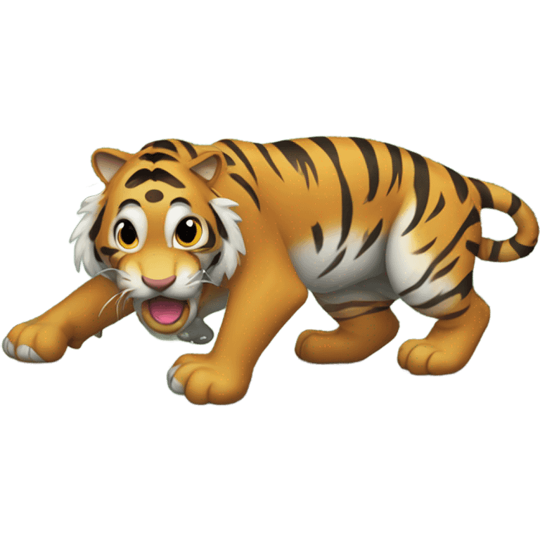 tiger drinking emoji