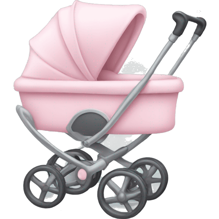 Light pink baby stroller emoji