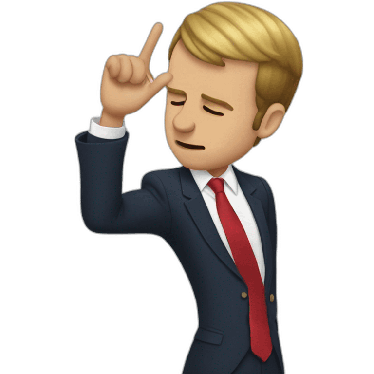 Macron dab emoji