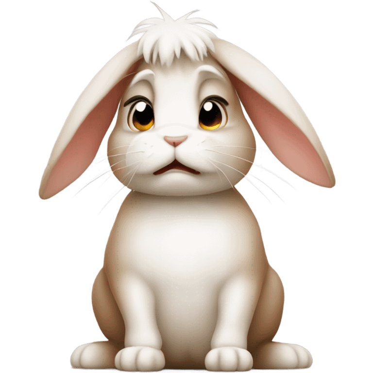 bunnies angry but cute emoji