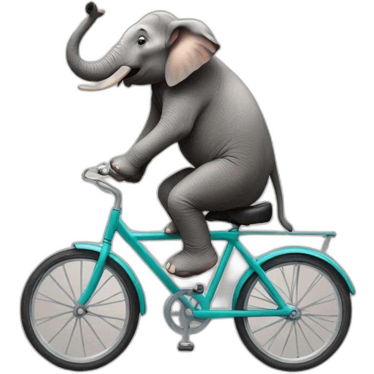 Elephant on a cycle emoji