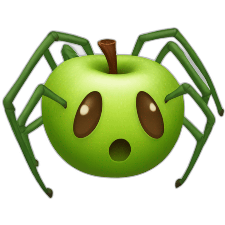 Spider apple emoji