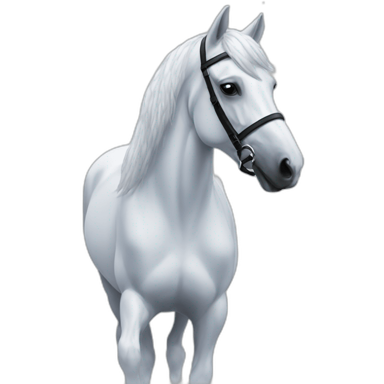 snowy dressage emoji