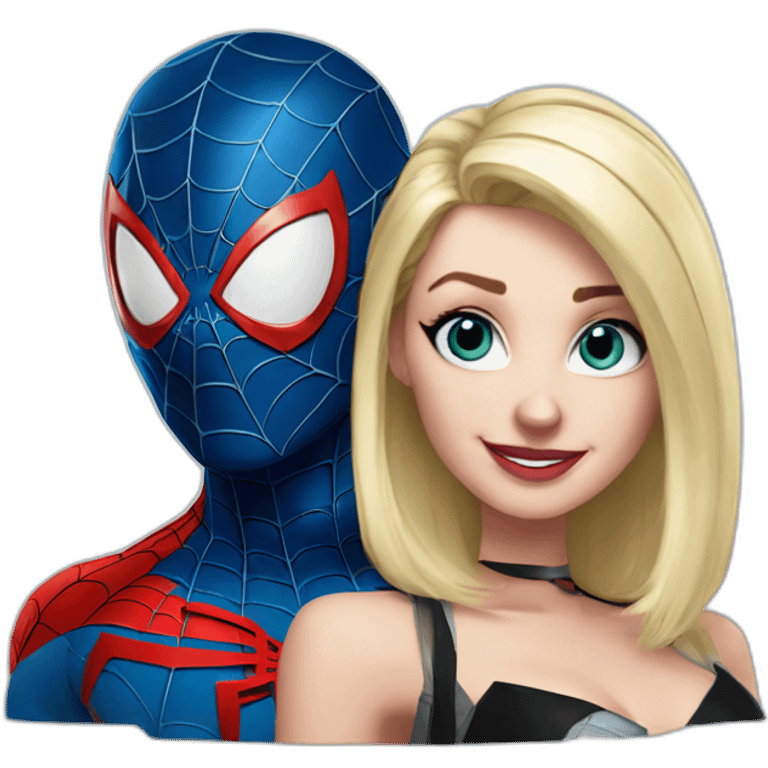 spiderman and gwen emoji