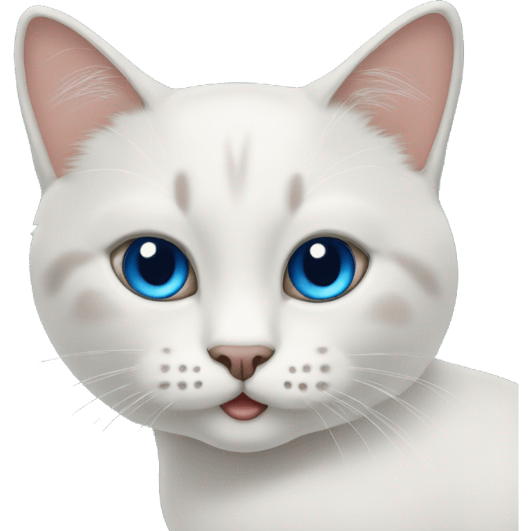 Siames cat with blue eyes emoji