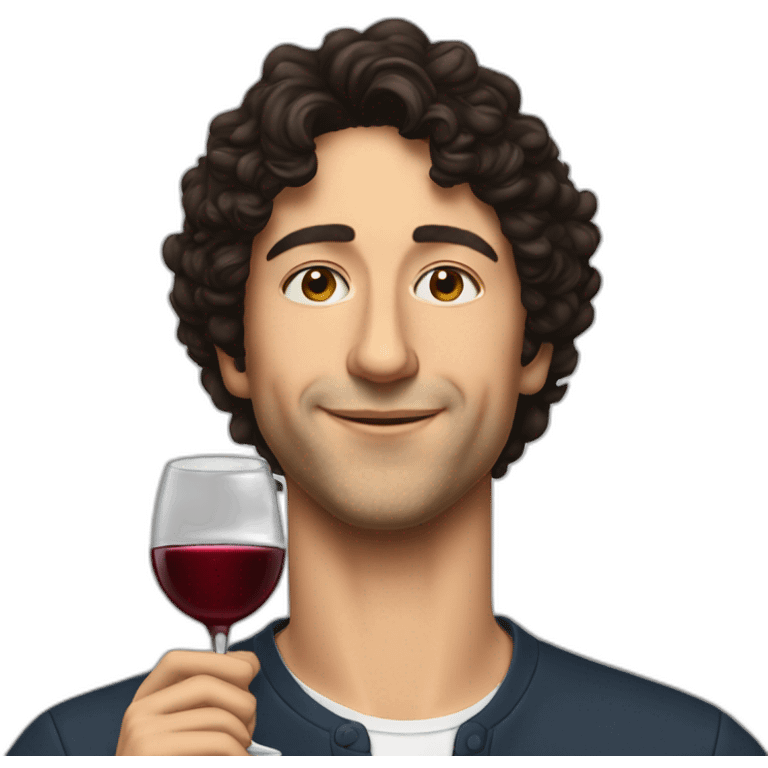 Jesse Klaver drinking wine emoji