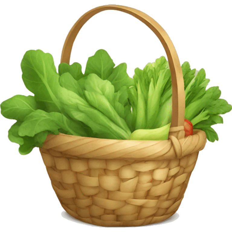 happy vegatable basket emoji