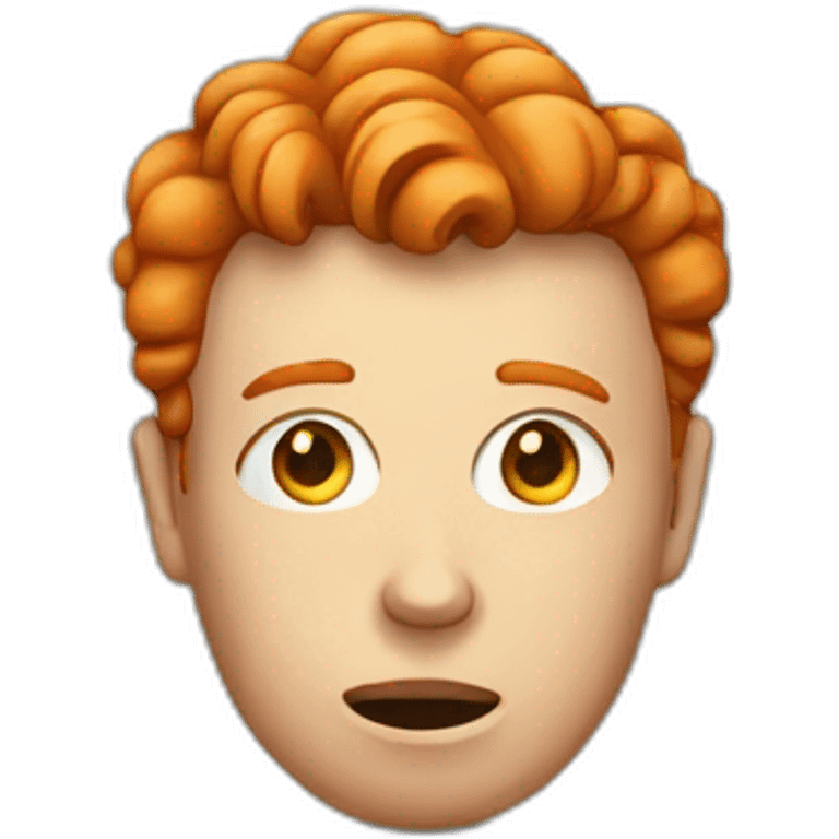 Psychiatre Ginger head emoji