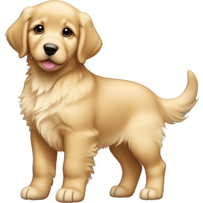 Light Golden retriever puppy female emoji