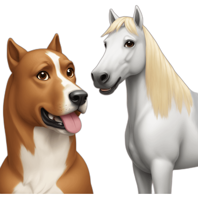 horse and dog emoji