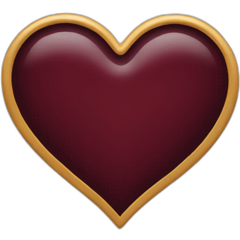 Burgundy heart emoji