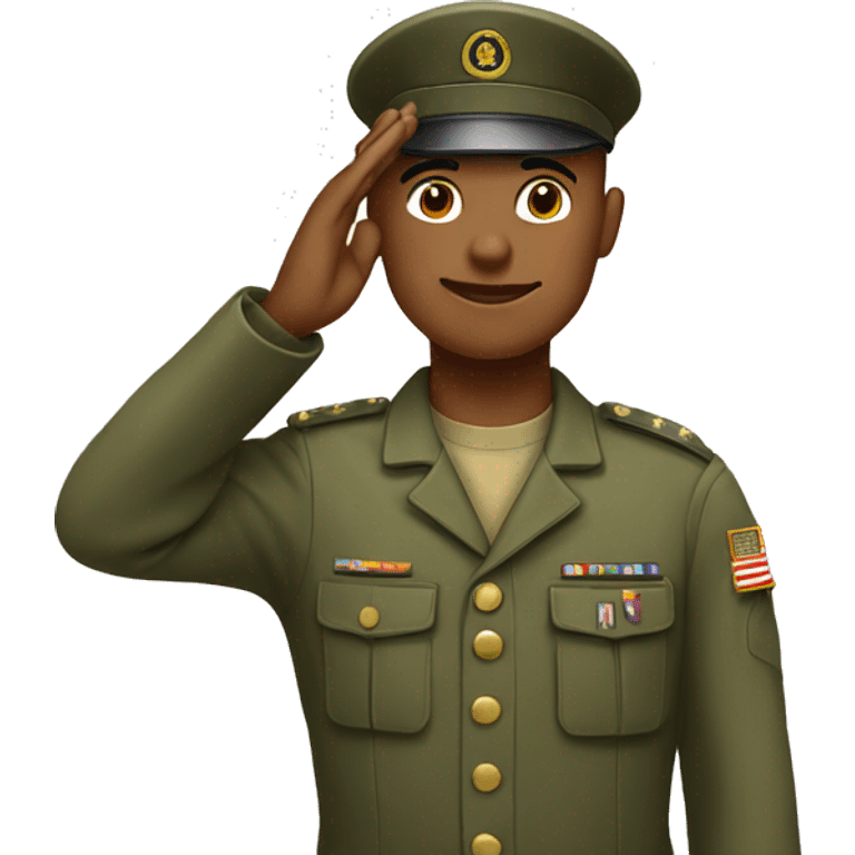 Soldier saluting  emoji