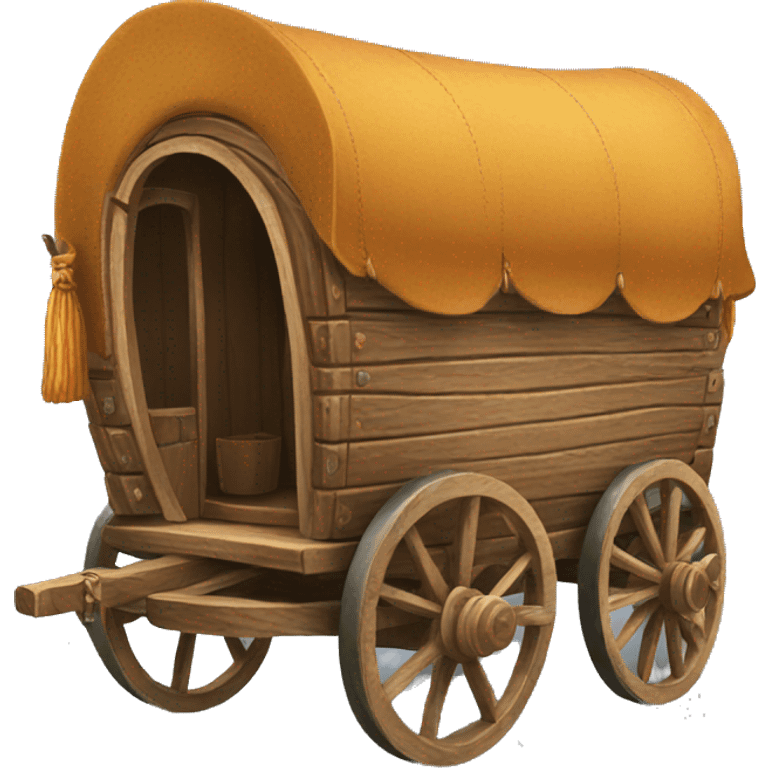 Traditional gypsy wagon emoji