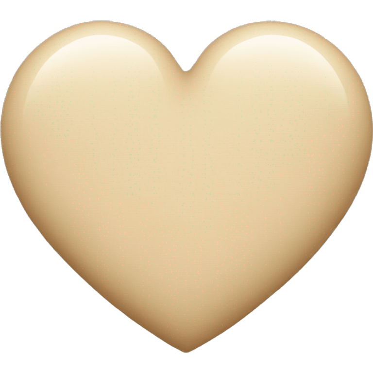 Beige heart  emoji