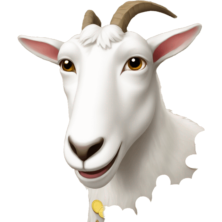 Goat with coins emoji