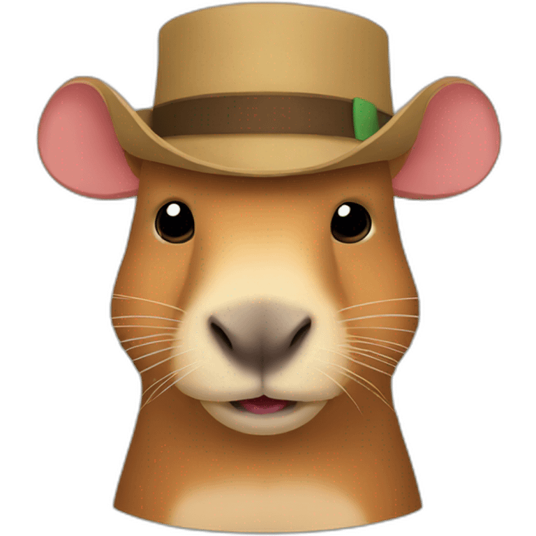 Capybara hat emoji