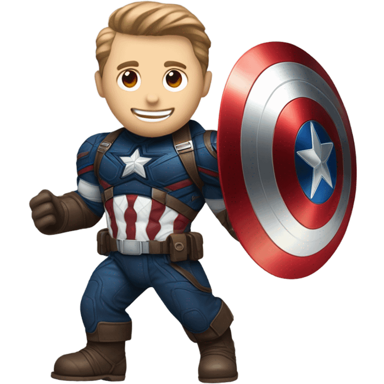 captain america real size whole body emoji