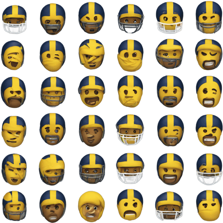 Michigan football emoji