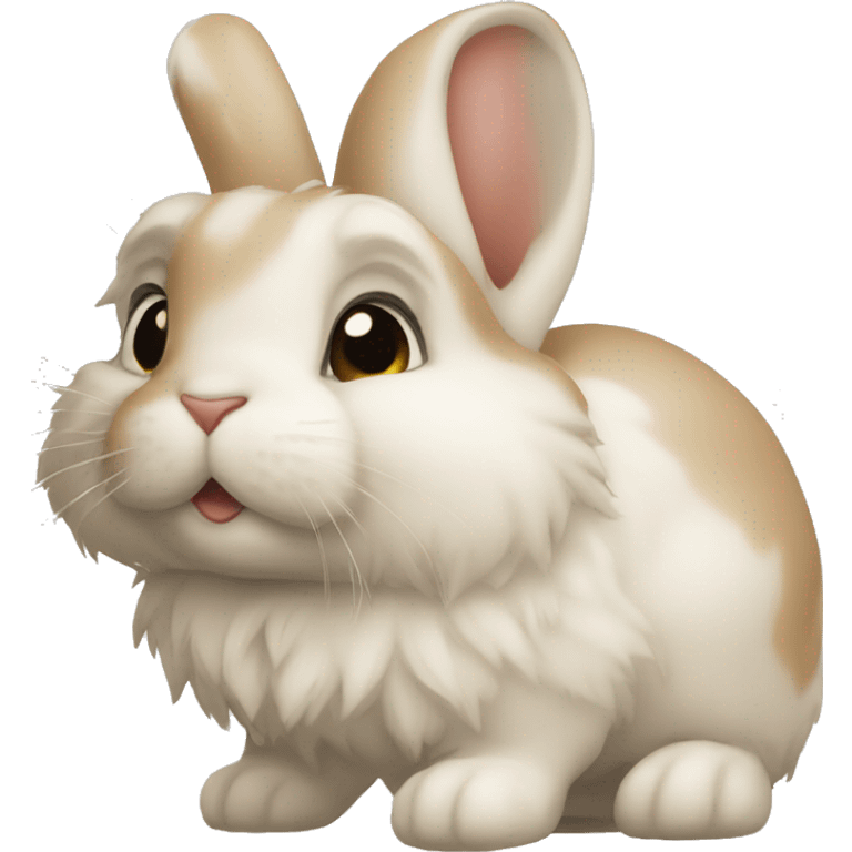 Lapin qui fait des bisous emoji