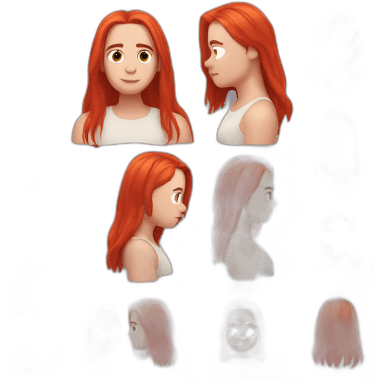 Billie Eilish red hair emoji