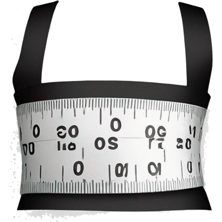 a white measuring tape around waist emoji