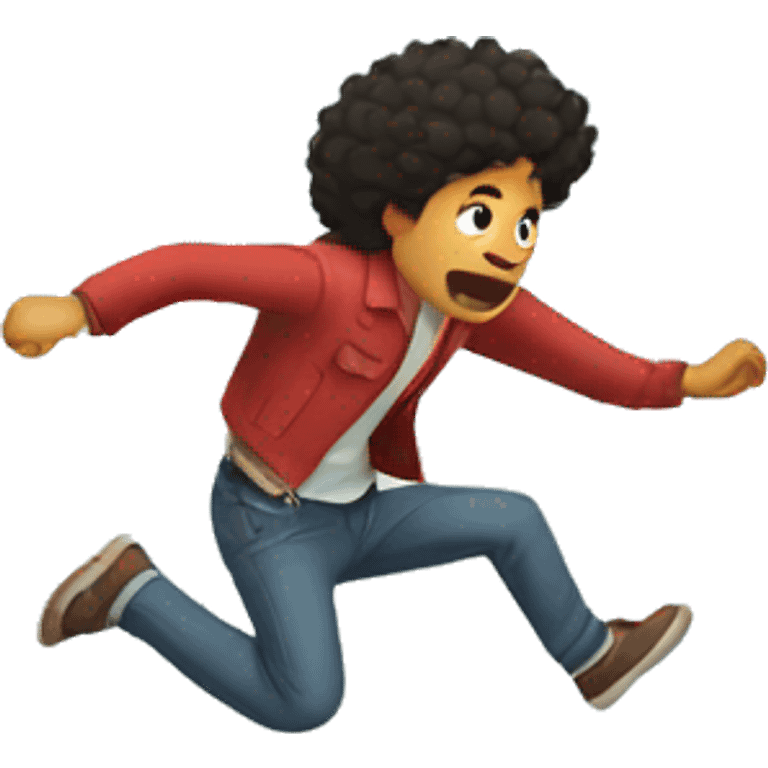 Mexican person jumping over a wall emoji