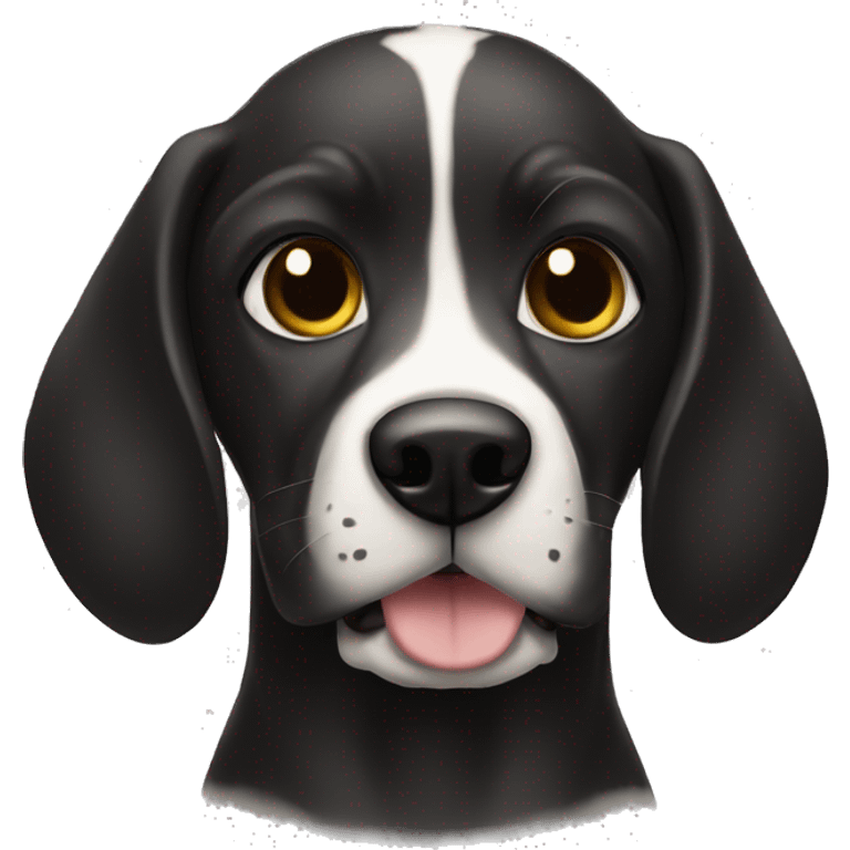 Perro negro cafe emoji