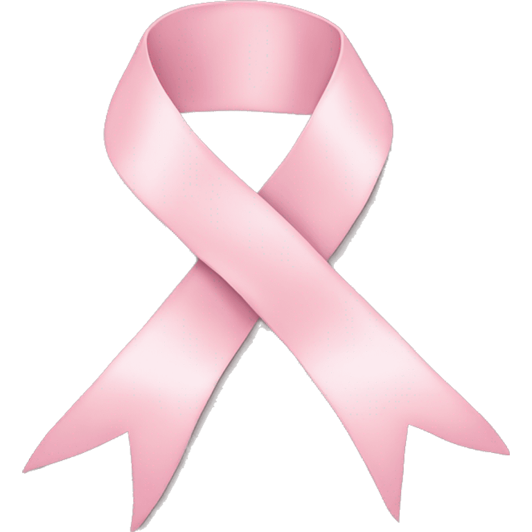 Light pastel Pink ribbon tied  emoji