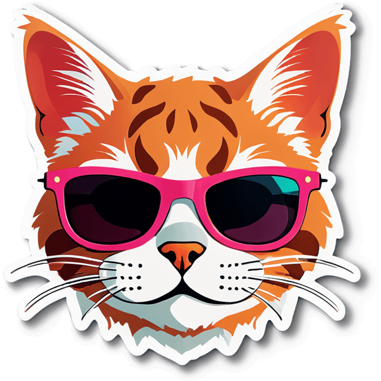 Cat with sunglasses emoji