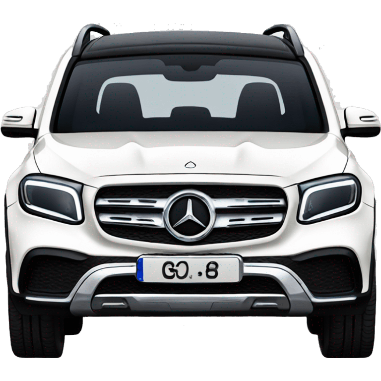 White Mercedes glb 250 emoji