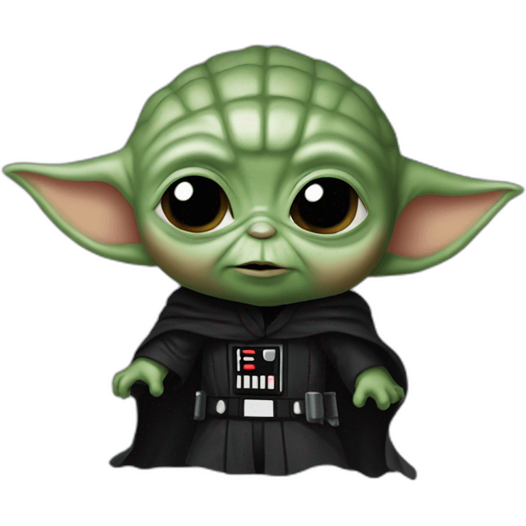 baby yoda with a darth vader mask emoji