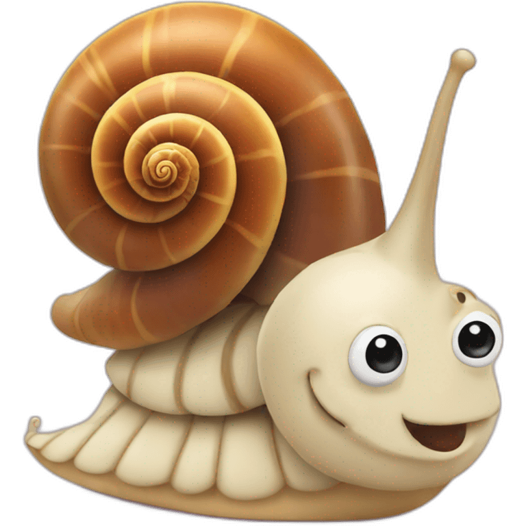 Snail with love emoji