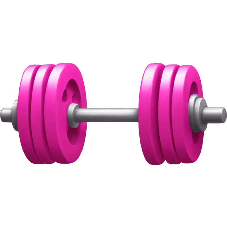 pink barbell emoji