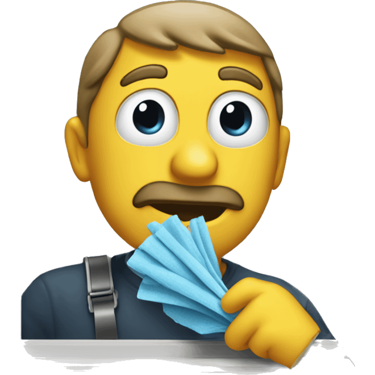 Looking for someone to clean windows emoji