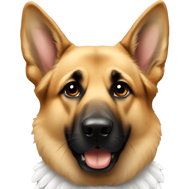 German shepherd with angel wings  emoji