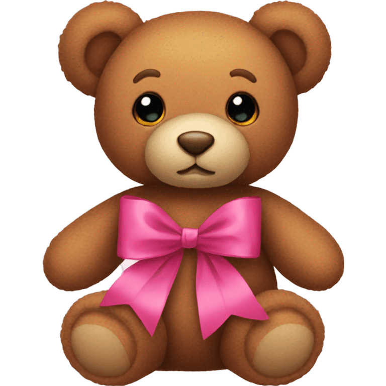 Ribbon teddy bear  emoji