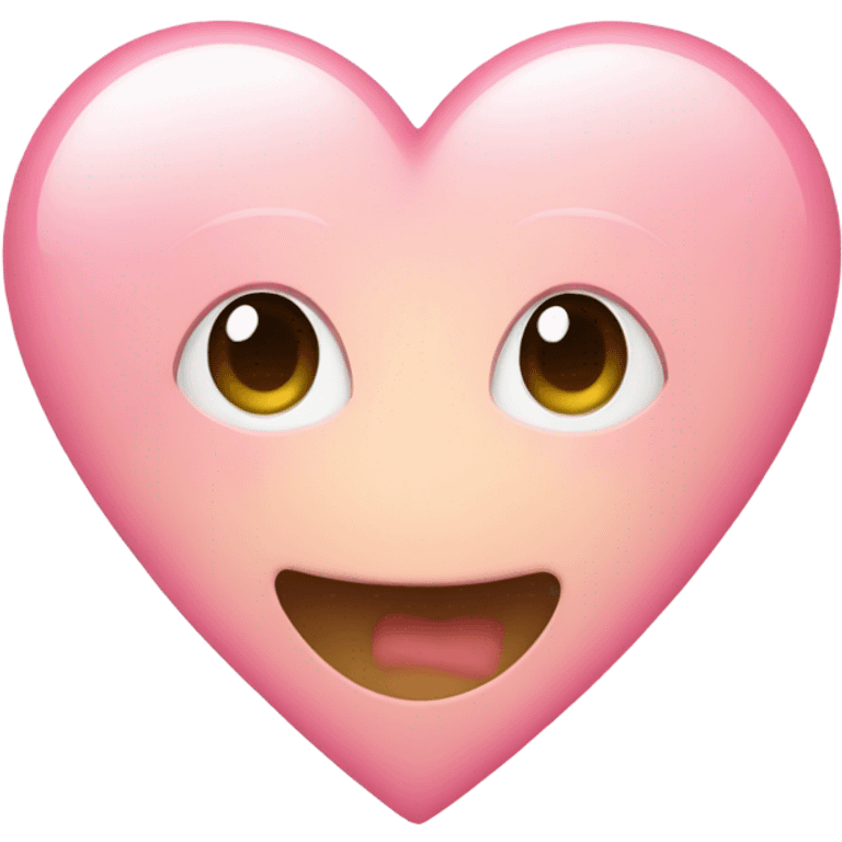 Cute pink Heart  emoji