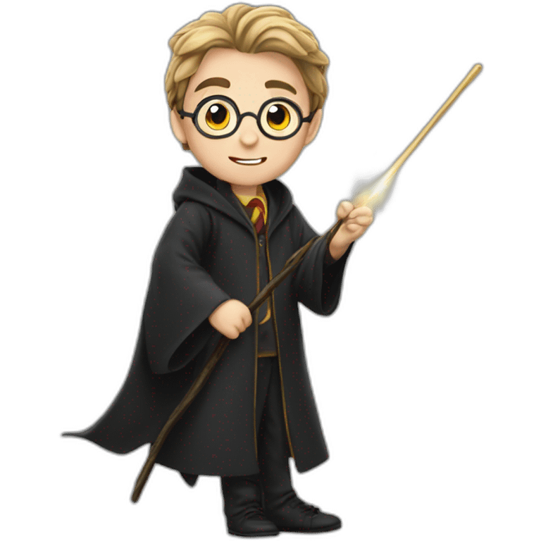 Harry potter with a wand emoji