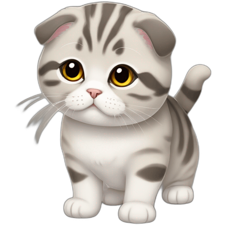 Scottish fold cat emoji