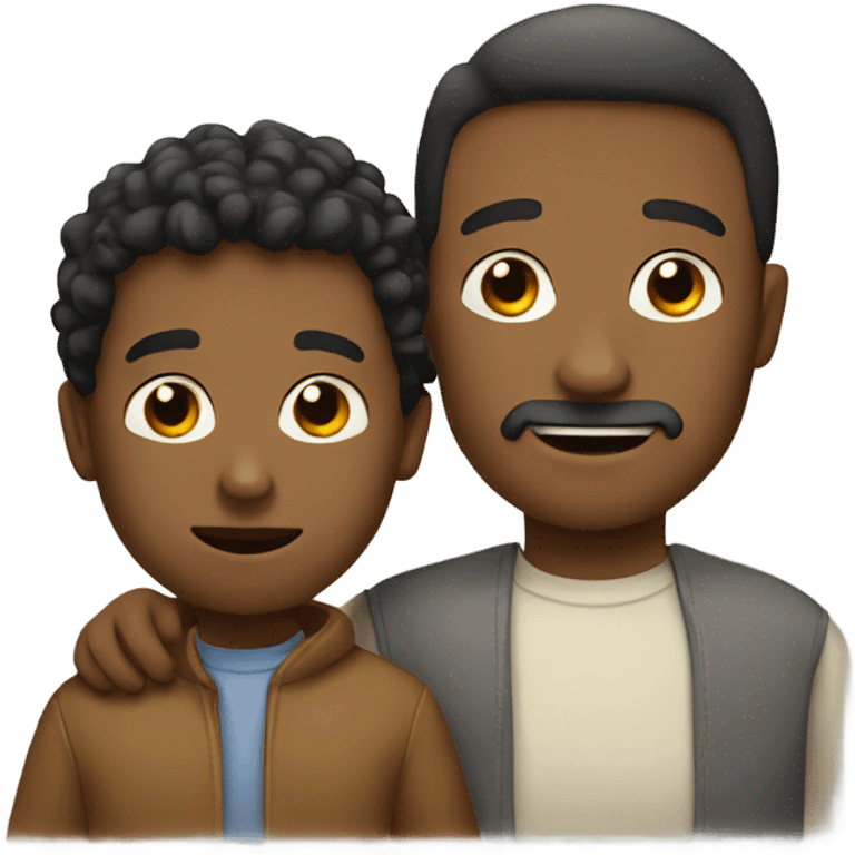 A father with his boy emoji