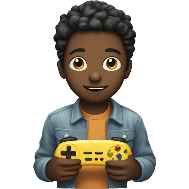 boy playing video games emoji