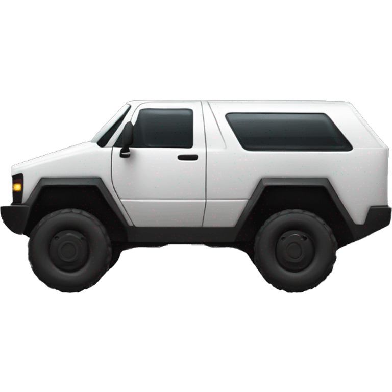 black cybertruck side view emoji