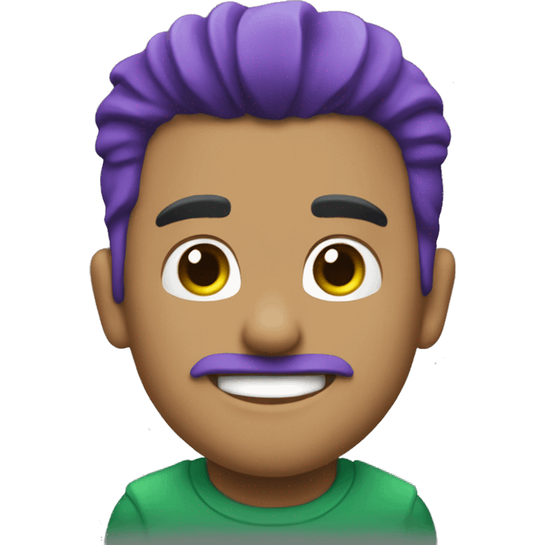 Crazon morado mas corazon verde emoji