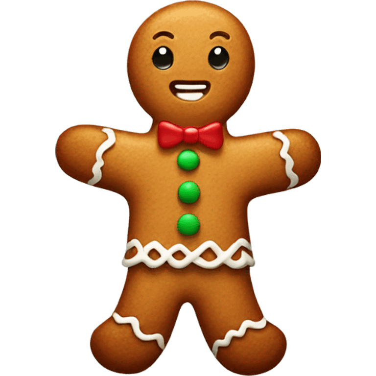 cute gingerbread man emoji