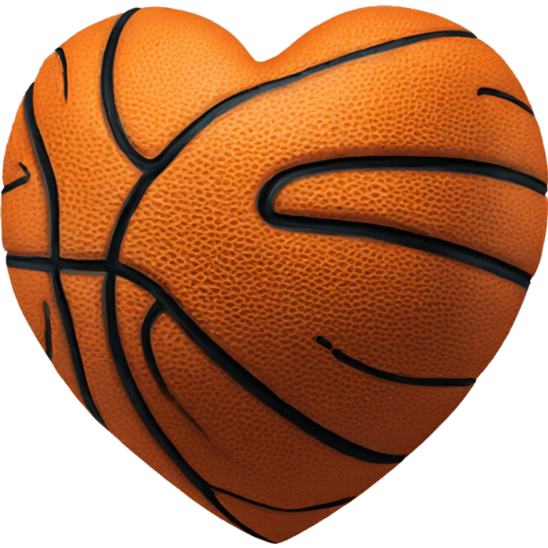 Heart shaped basketball  emoji