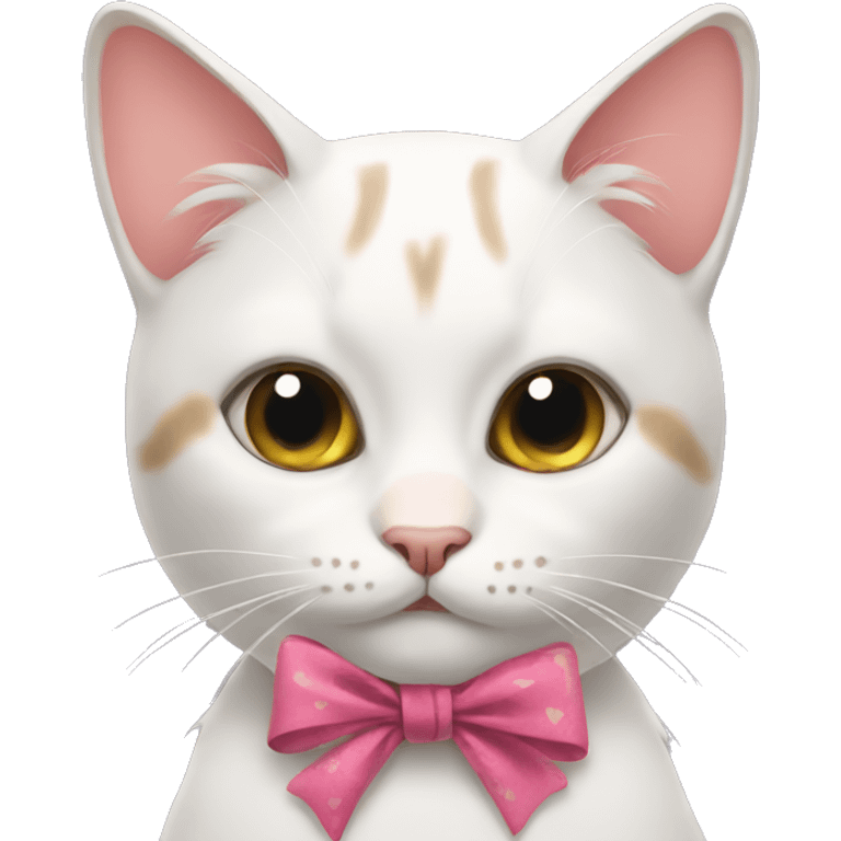 Cat with bows emoji