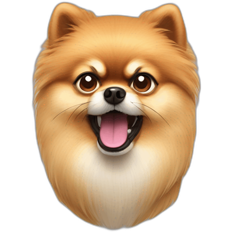 pomeranian-angry emoji