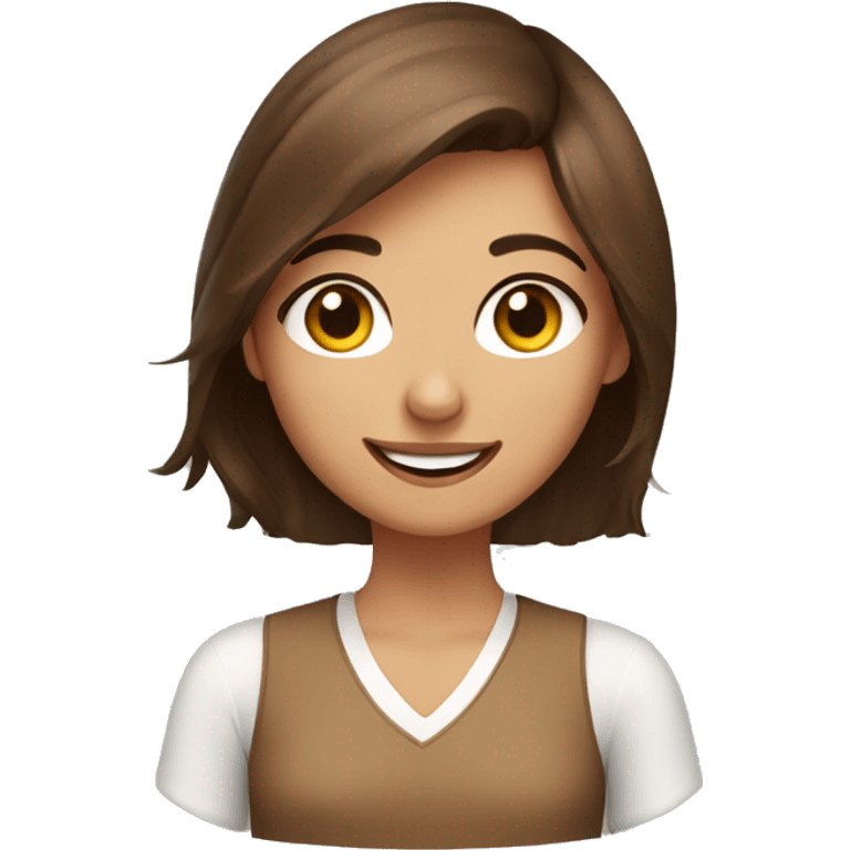 A girl from Dubai with  brownish hair holding a cat and smiling and winking  emoji